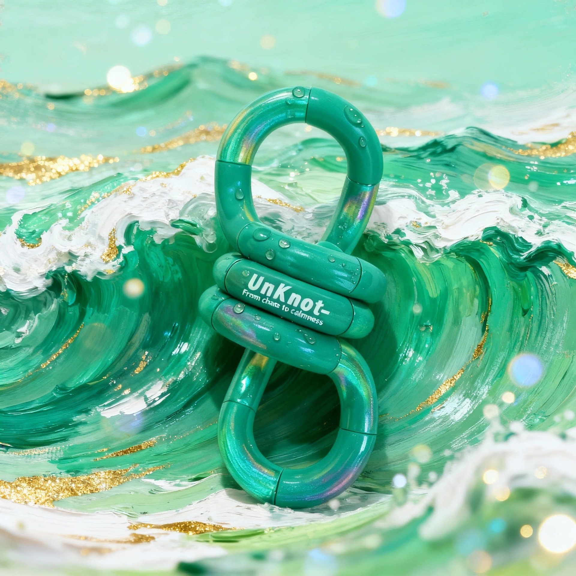 Unknot oficial genuino Twist Le Tang el mismo tipo de juguete de artefactos descomprimidos tango sensible a la temperatura decoloración pellizco pellizco pellizco 6