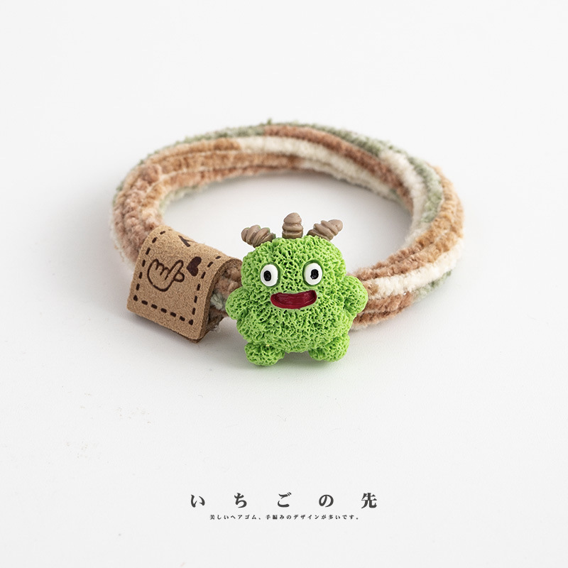 创意头绳2025新款高端橡皮筋扎头发成人好看秋冬发圈小众皮标发绳|undefined