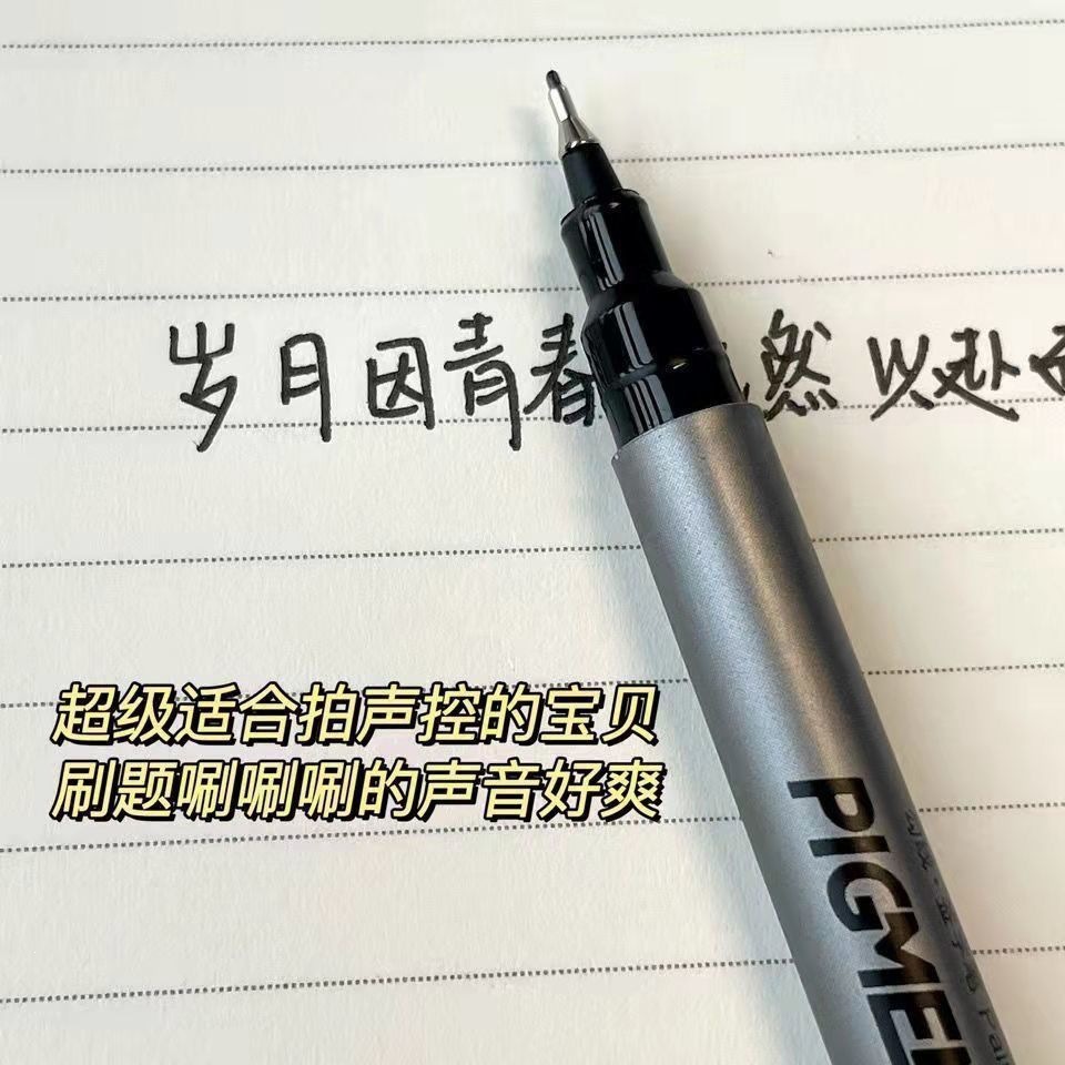 Xiaohongshu voice-controlled student needle-point gel pen for outlining and problem-solving, art-specific 0.5mm simple ins style [wholesale price]