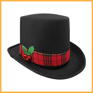 Christmas Game Characters Black Christmas High Hat Christmas Red Gumball Non-woven Shaped Lincoln High Hat