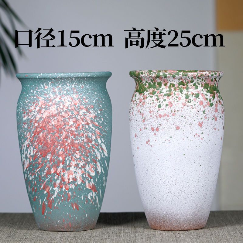 Yixing Large Coarse Pottery Succulent Old Stump Plant Green Plant Master Cliff Stump Retro Simple Breathable Pottery Pot