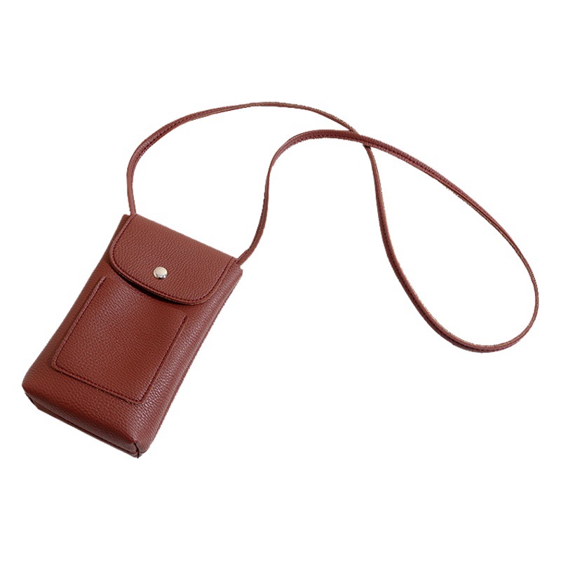 Cross-border Adjustable Shoulder Strap High-end Soft Leather Crossbody Mobile Phone Bag Women's 2024 New Shopping Walking Mini Bag