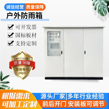 户外防雨柜前双层门双开门前后开门前后双安装板大型户外配电箱柜