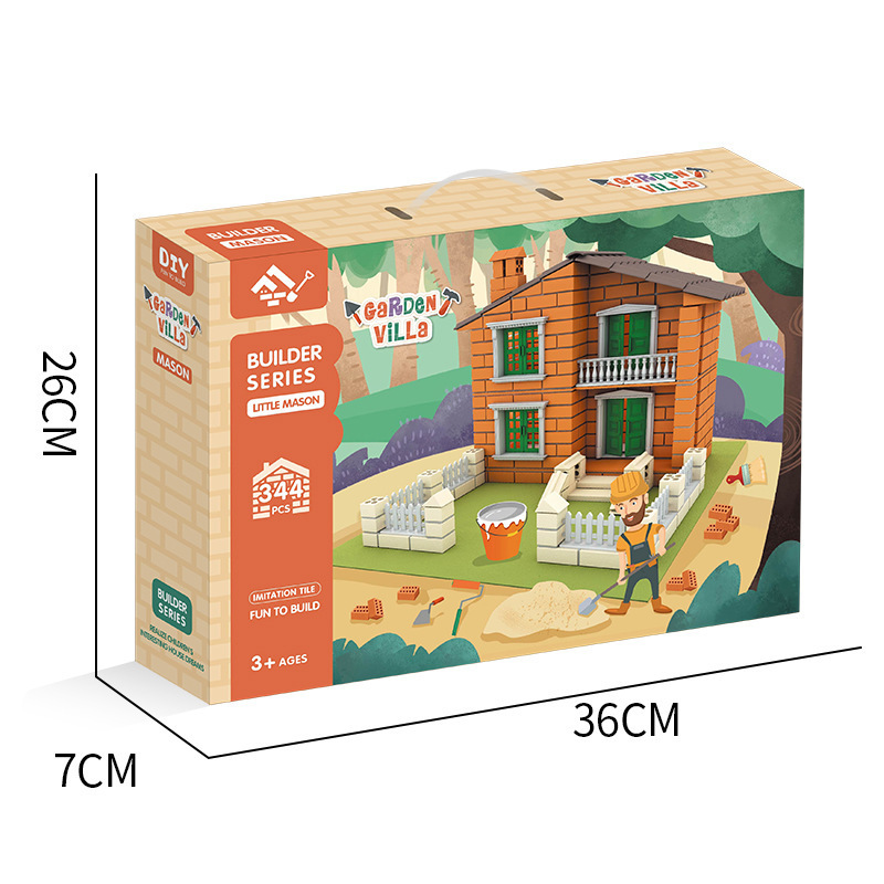 Children's Educational Mason Building Blocks DIY Building Blocks Building House Early Education Family Activities Cement Building Blocks Toys