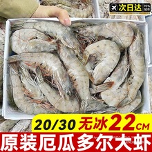 厄瓜多尔白虾大虾鲜活速冻盐冻2030南虾基围虾海虾对虾类海鲜