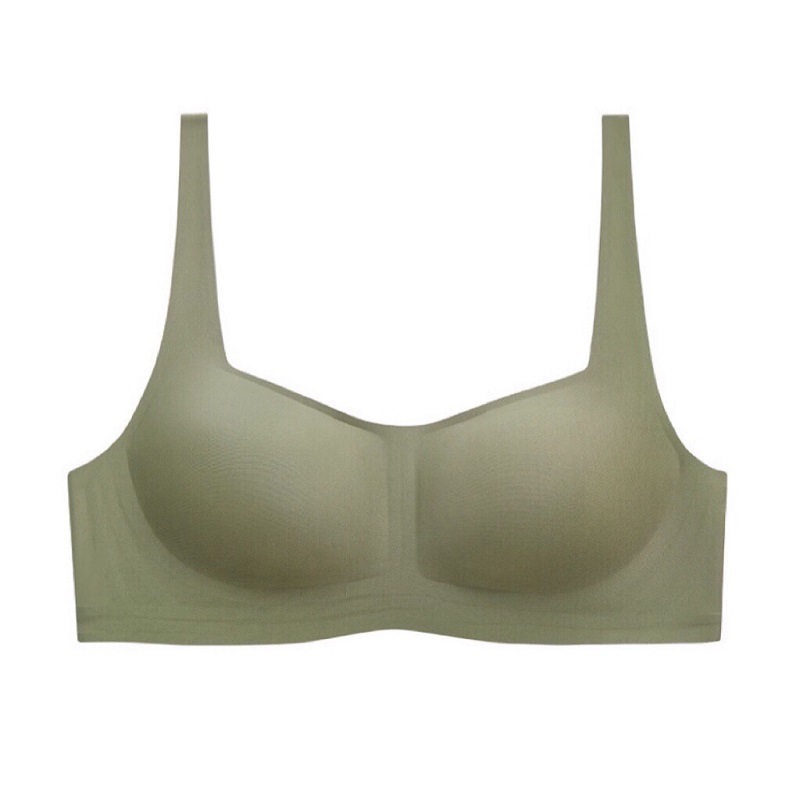 Women's Seamless Strapless Bra Foundation Smooth Soft Support Thin Jelly Square Neck Comfortable Underwear_voghion.com
