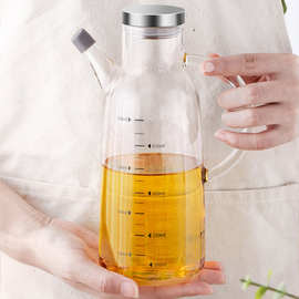 3X15华派玻璃油壶大容量防漏油瓶调料瓶酱油瓶醋壶装油罐家用厨房