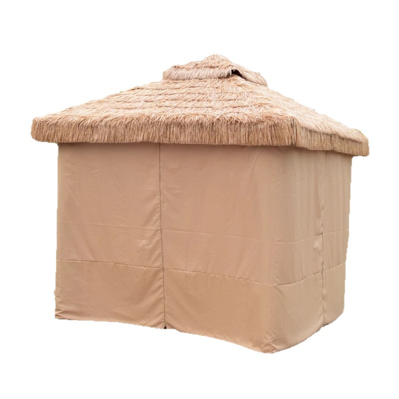 Pabellón al aire libre, techo galvanizado, pabellón de cuatro pilares, patio, jardín, techo, toldo de ocio, gran dosel de lluvia