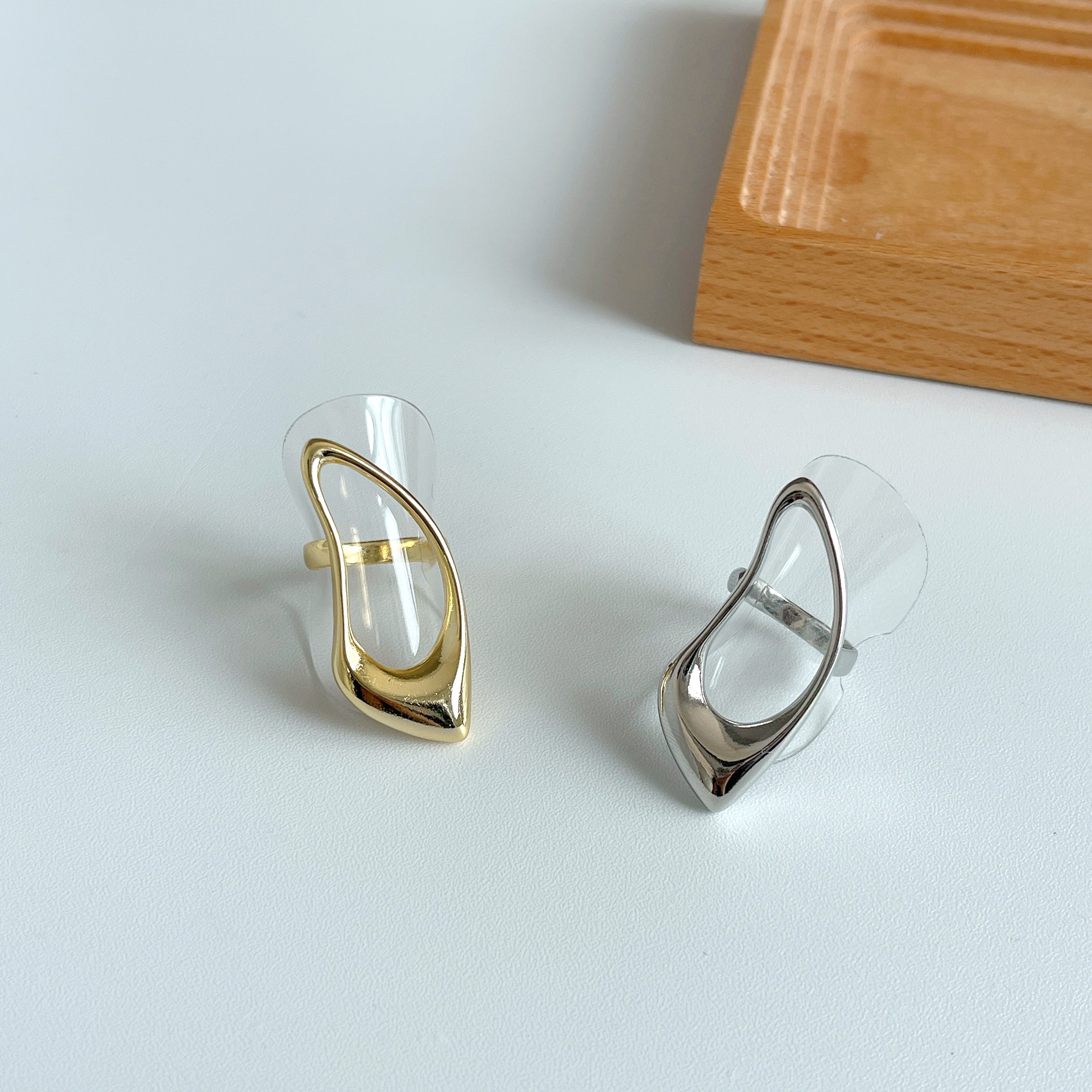 Fashion Solid Color Copper Plating Open Ring 1 Piece