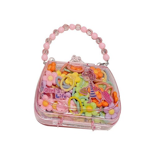 Cute Flower Cartoon Hairband for Kids, Baby, Non-Damaging Rubber Band, Girl Hair Accessories Set, Packaged in a Box