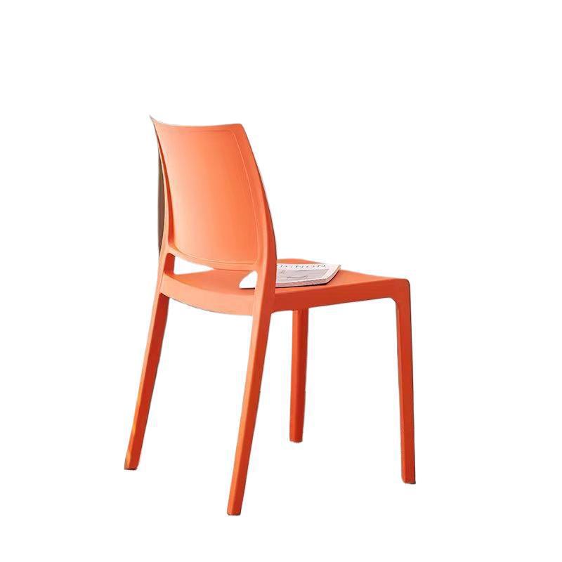 Sillas respaldadas taburetes de comedor casual sillas de comedor de plástico nórdico sillas de comedor modernas y gruesas sillas domésticas simples
