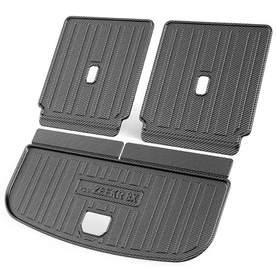 Suitable for Zeekr: Trunk Mat - 2026-zeekr-8x-six-seater-carbon-fiber-patterntrim-set-tile-delivery