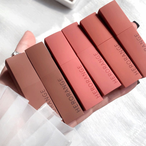 HERORANGE little mood lip mud velvet matte matte not easy to fade lip glaze lipstick student style