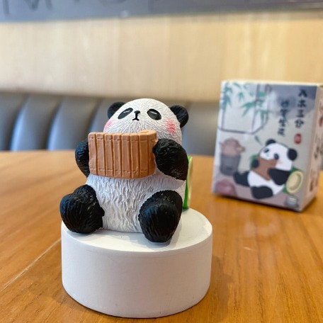 원래 팬더 중국 스타일 Ba Ya 장식품-서예