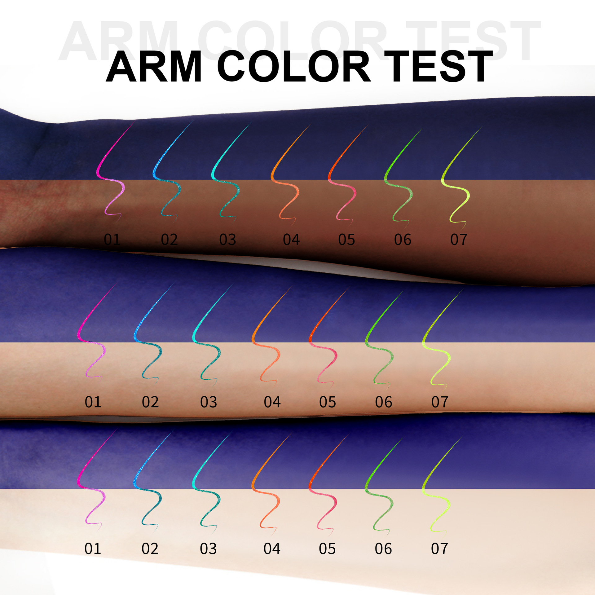 SHCOETY colored fluorescent pearlescent eyeliner Pen, fine sparkling eyeliner liquid pen, face painting, waterproof and sweat-proof Application Scenario
