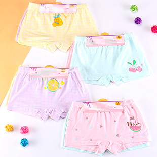 Wholesale Modal Children's Underwear Girls' Boxer Briefs Baby Girls' Cotton Shorts for Toddlers and Older Children