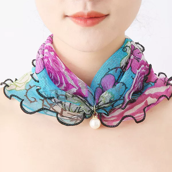 Blue pendant from pearl