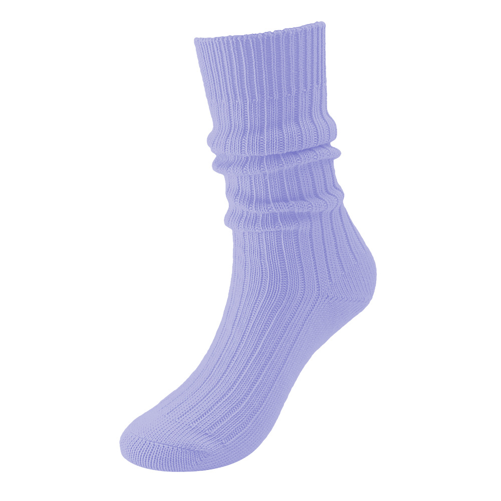 2025d Novo Estilo Slouch Simples Meias Casuais de Cano Médio com Fio Grosso Outono Inverno_voghion.com