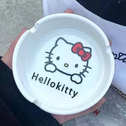 送给男朋友礼物Hello Kitty烟灰缸新款可爱潮流高颜值陶瓷其他家|undefined