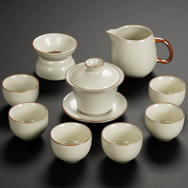 Ru Kiln Xingyun Bowl Six Cups 9 Sets