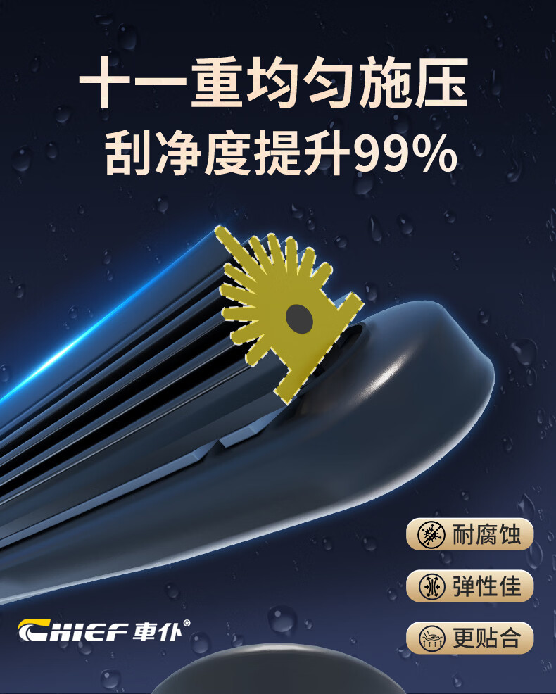 Compatible with Hongqi wipers HSHs5/HS7, Hongqi H9HS3EQM5 special wiper blades, frameless silent rubber strips