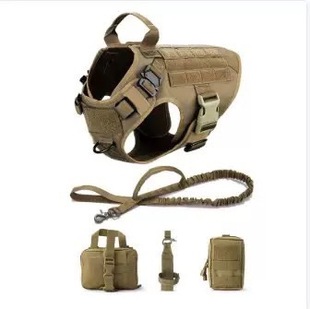 Keyin cross-border tactical dog clothes golden retriever DEMU horse dog polyester nylon large dog tactical pet clothes suit