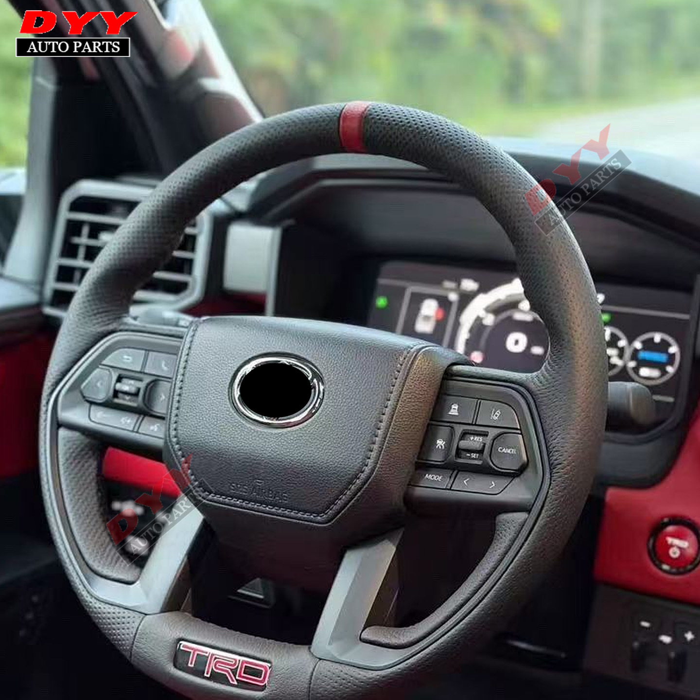 Suitable for 25 Models of Tacoma, 4Runner, and Other Leather-Trimmed Vehicles, Steering Wheel Assembly for Old-To-New Steering Wheel Conversion