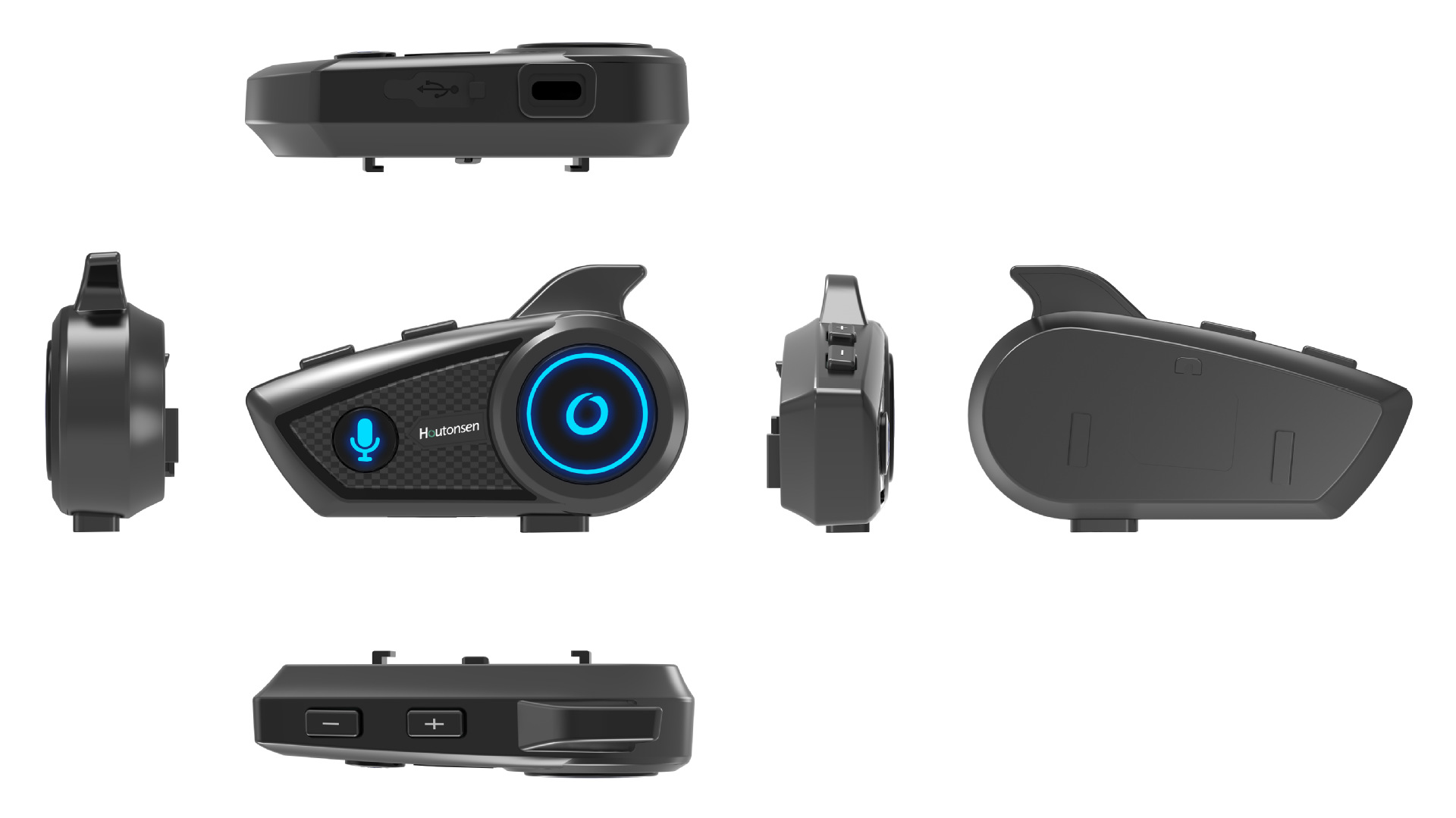 S3Plus Cross-Border Popular Motorcycle Helmet Bluetooth Intercom Headset for Multi-Person Real-Time Communication 1500m Ski Riders