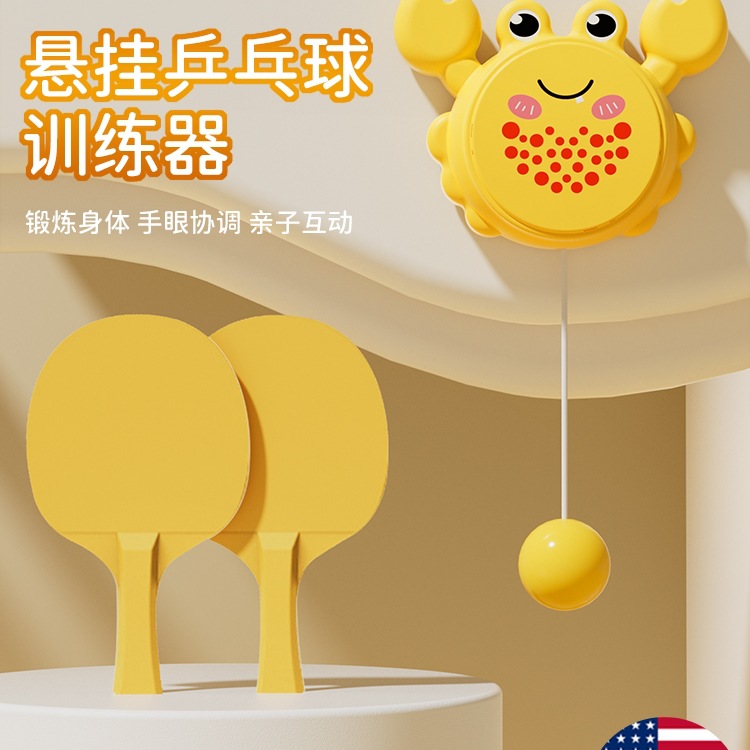 Table Tennis Hanging Trainer for Kidsren with String for Home Indoor Fighting Suspension Hanging Rebound Baby Vision Practice