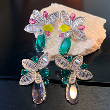 earrings �ʌ����������ʯ����r�и߼��п�S925�yᘱ̭t�ʯˮ