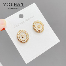 珍珠S925银针耳钉韩国气质耳环女小众设计高级感简约小巧耳饰饰品
