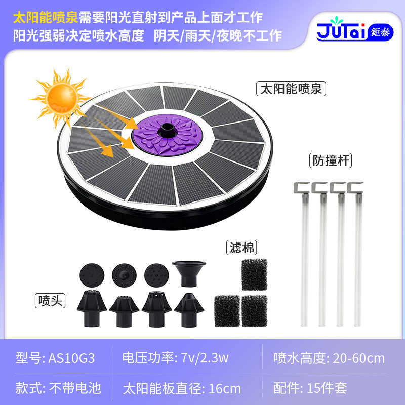 2.3W-[배터리가 없는 보라색 꽃 모델] 핫 모델 추천