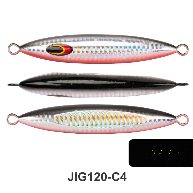 深海のゆっくりと鉄の板の鉛の魚の路亜餌の大きい重さの船は海を釣って速く夜の光の鉛の餌の200-600gを沈みます。|undefined