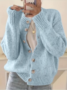 N 35176 Mixed Dot Gentle Knit Cardigan ��ɫ�c����ᘿ��_��