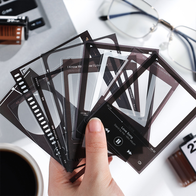 Impresión colección transparente pegatinas de mascotas impermeables diy diario pegatinas transfronterizas marcadores de película pegatinas decorativas de fotos