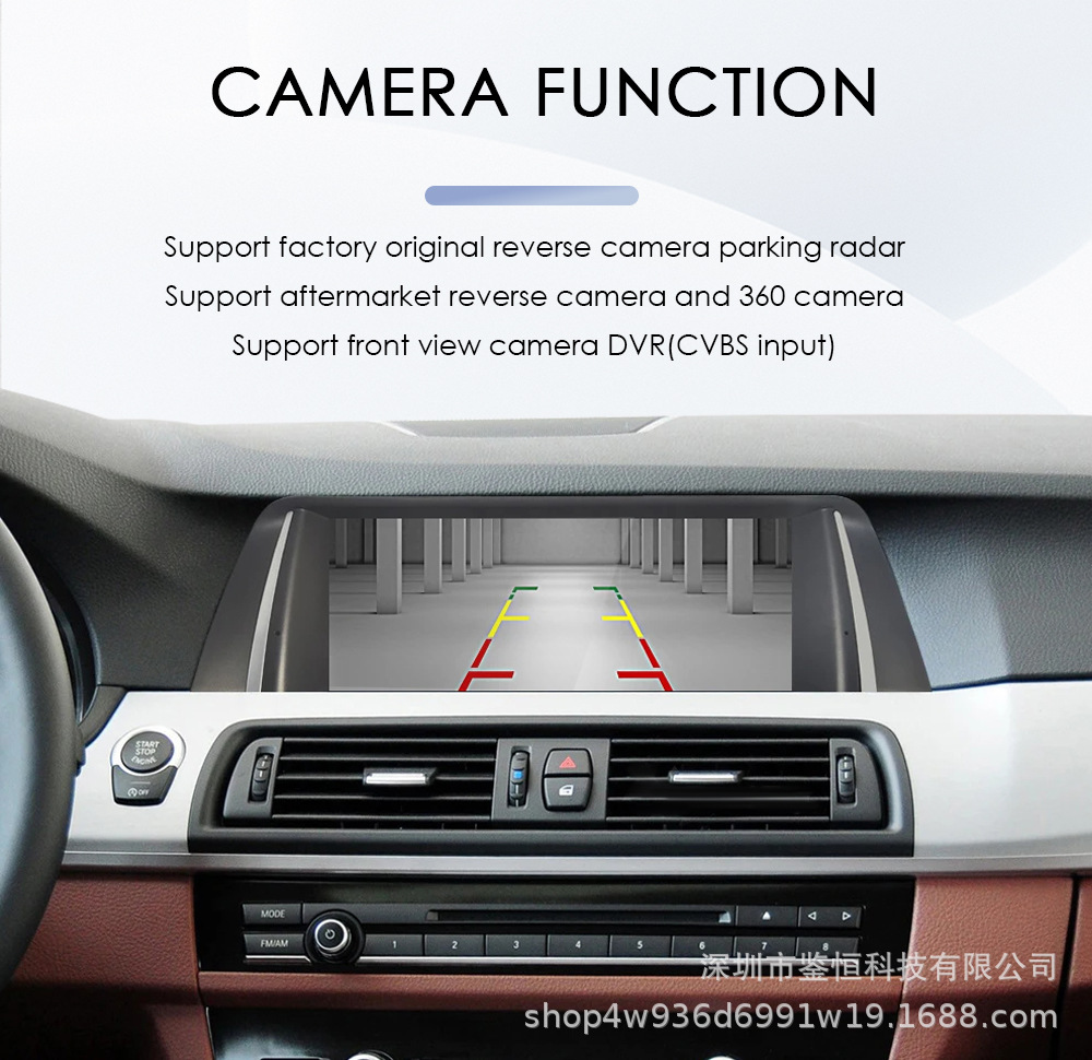 10.25'' Large Screen Navigation System Suitable for 11-17 Bmw 5 Series Cic/Nbt Radio Car Players