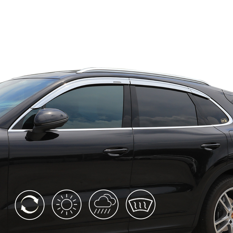 Tenxinrui es adecuado para Toyota Highlander corona lufang platino lluvia escudo ventana lluvia ceja modificado coche lluvia escudo