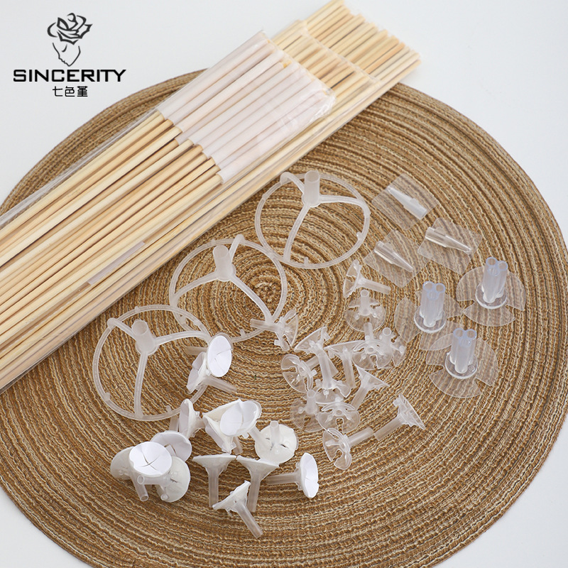 花艺万能固定贴胶托竹签插孔胶贴手工diy零食花束苹果包装材料