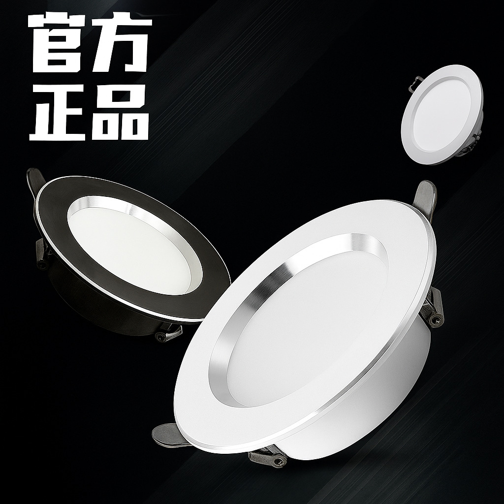 【定】嵌入式led筒灯75公分孔客厅卧室吊顶家用天花灯孔灯批发灯