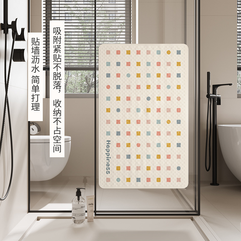 Simple ins ducha cuarto de baño antideslizante Mat Hotel PVC baño masaje estera del pie de los niños resistente a la caída de ventosa alfombra del piso
