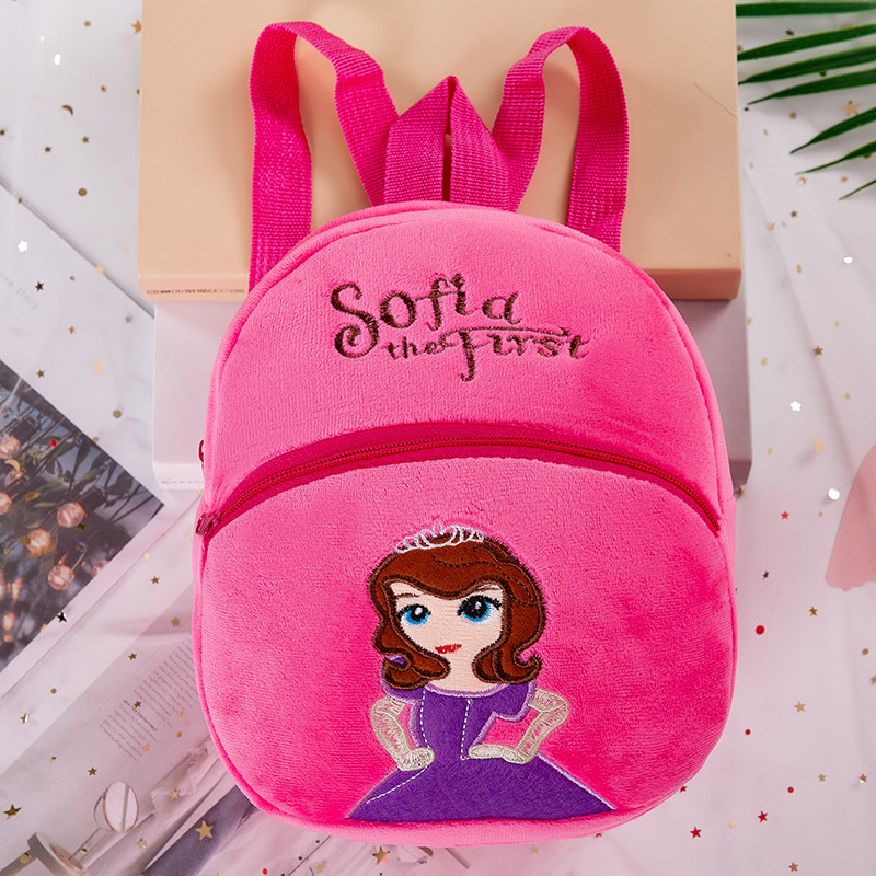 2024 nueva mochila de felpa de moda para niños de dibujos animados lindo jardín de infantes 1-3-4 años para niños y niñas