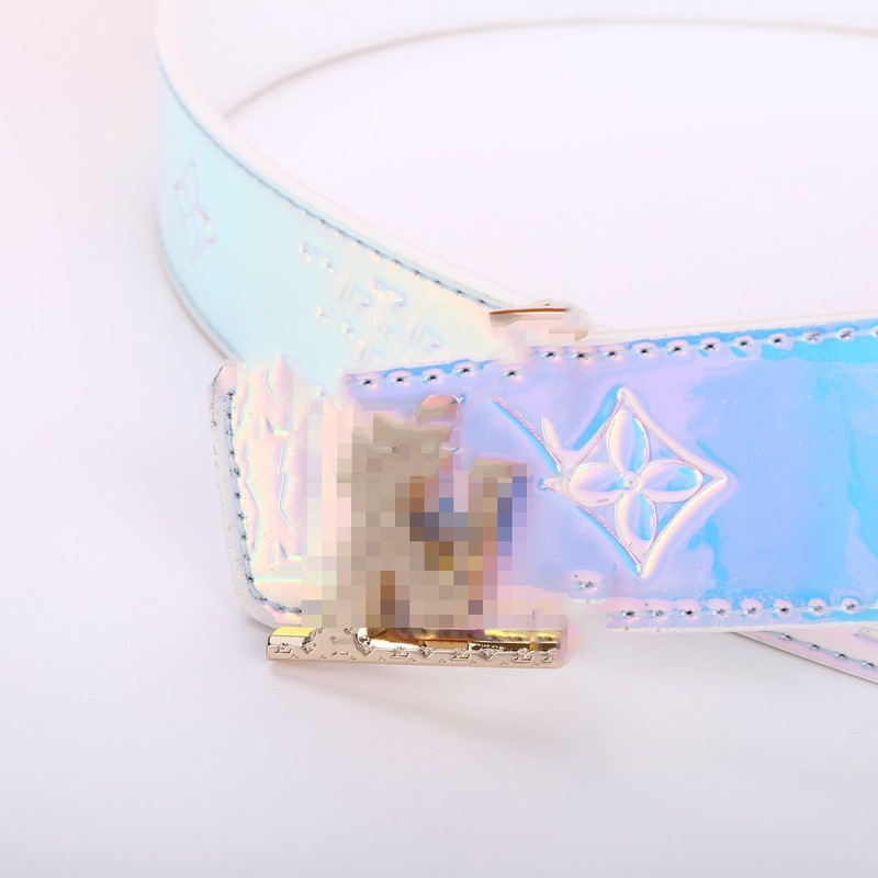 New Fashion Business Men and Women's Belt Letter Smooth Buckle Men and Women's Belt Casual All-match Jeans Belt