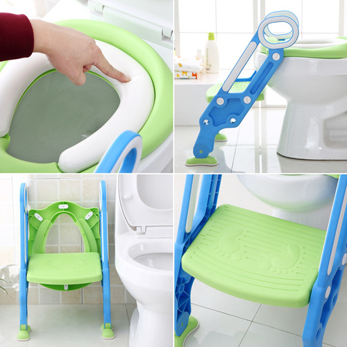 Child toilet seat toilet step pad for girls and boys, baby, kid, boy seat cushion, girl toilet pan cover, stair-style toilet seat bracket