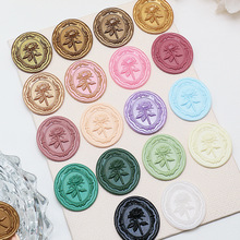 火漆玫瑰蜡标现货多色可选婚庆信封请柬火漆印章贴纸批发