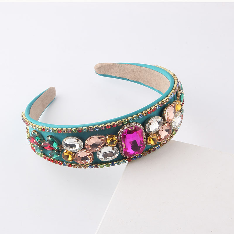 New Baroque Diamond-studded Gems Colorful Headbands Wholesale Nihaojewelry display picture 6