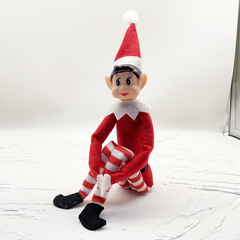 クリスマスの装飾用品クリスマスの精霊の置物本棚の精霊の家のショーウインドーの場所に精霊の人形を配置します。