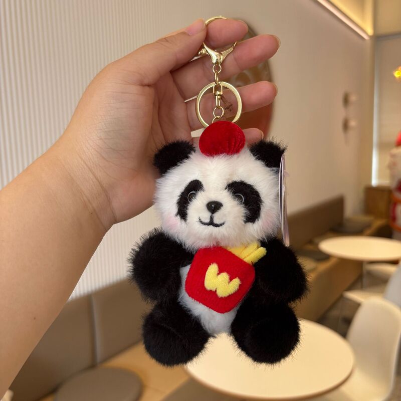 かわいい成都パンダフラワーぬいぐるみ人形バッグペンダントキーホルダー人形お土産誕生日ギフト|undefined