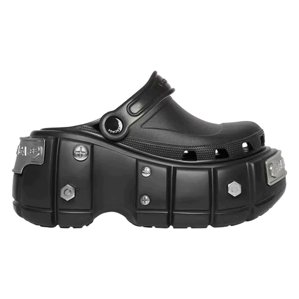 Парижская Уличная обувь с отверстиями Baotou на толстой подошве, женская летняя верхняя одежда, тапочки из ЭВА, мужские тапочки, трансграничная Внешняя торговля, оптовая продажа