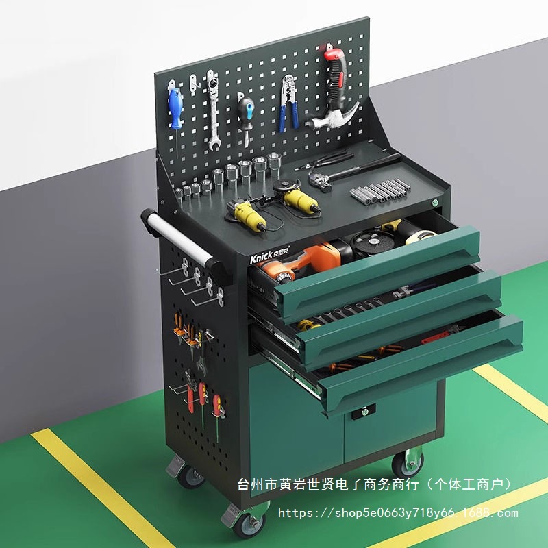 重型工具汽修车间工具五金工具配件三层抽屉多功能工作多层移动