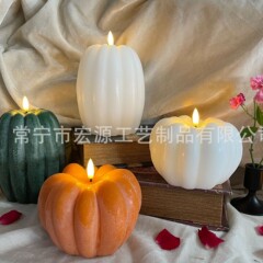 クロスボーダー新しいハロウィンカボチャ電子キャンドルホーム雰囲気装飾装飾品リモコン収穫祭キャンドルライト